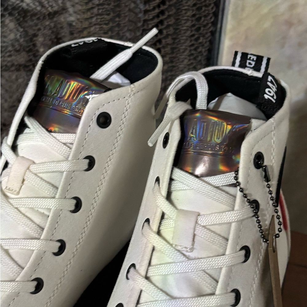 Edgy Palladium Platform Lug Sole High Tops Women’s Size 10 - Picture 9 of 16